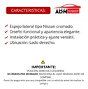 ESPEJO UNIVERSAL T/NISSAN CROMADO DER