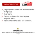 TAPETE UNIVERSAL CLARO ANTIDESLIZANTE 4PZ (2G, 2CH)