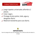 TAPETE UNIVERSAL ALFOMBRA NEGRO 2PZ CH