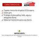 TAPETE MERCURIO VINYPLUS 618 1 PZA TRASERO GRIS