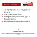 TAPETE MERCURIO LINEA VINYPLUS 618 1 PZA TRASERO NEGRO