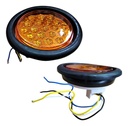 PLAFON AMBAR 4" NG 19 LEDS AMBAR H/L ESTRO