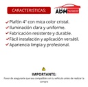 PLAFON BOSCH 4" CRISTAL