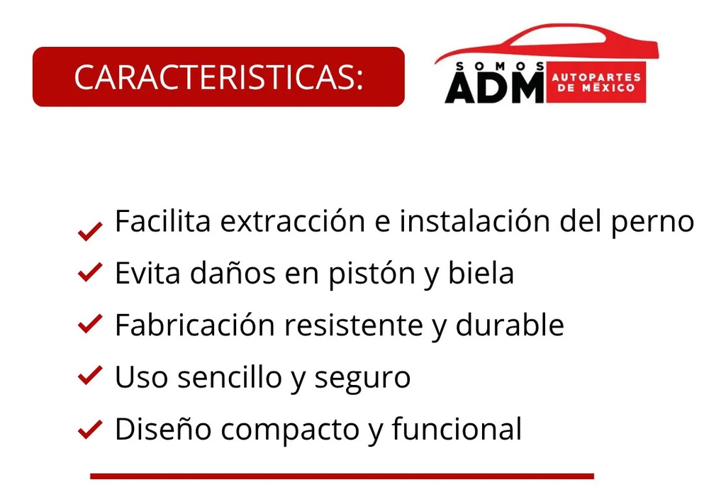 DESMONTADOR PERNO PISTON MOTOCICLETA