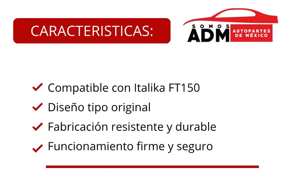 PEDAL ARRANQUE ITALIKA FT150
