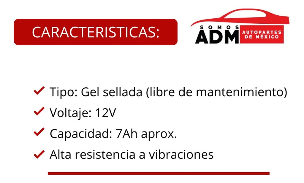 Batería De Gel Vento Original Ytx7l-bs | Vc02010041 Derecho