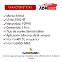 ACEITE MOTUL 4T 5100 10W40 1L SEMI-SINTETICO