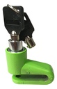 CANDADO SEGURIDAD ANTIRROBO MOTO NEON VERDE