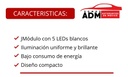 MODULO TIRA LED CON 5 LEDS BLANCO PIEZA