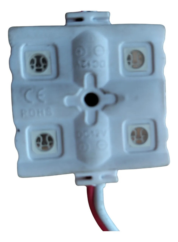 TIRA LEDS C/4 LEDS CUADRO AZUL ***Hasta 