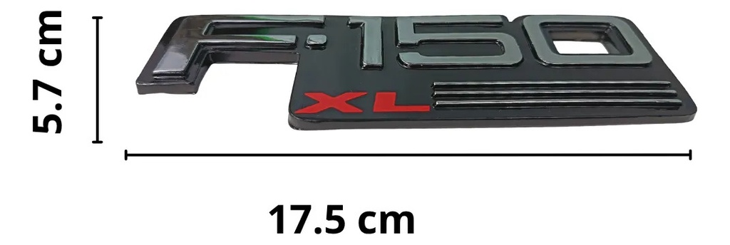 EMBLEMA LETRERO FD F-150 XL CROMO ***Hasta 
