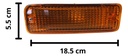 CUARTO FRONTAL TY T100 93-98 AMBAR C/FOCO DEPO IZQ