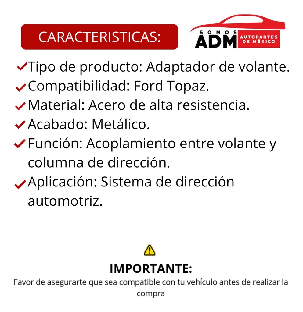 ADAPTADOR VOLANTE FD TOPAZ 04