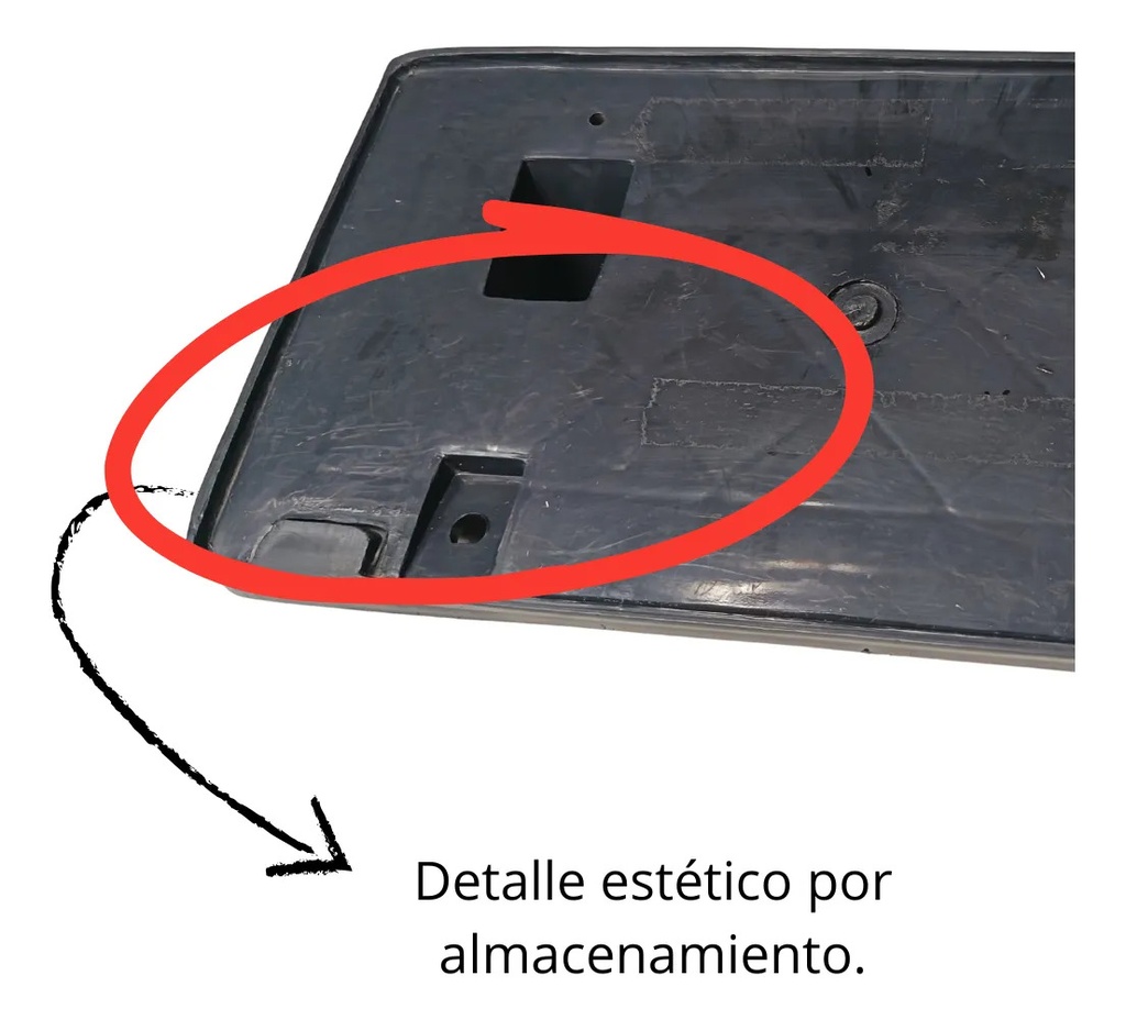 BASE PORTA PLACA DELANTERO DG RAM 94-01 PU PLASTICO NACIONAL
