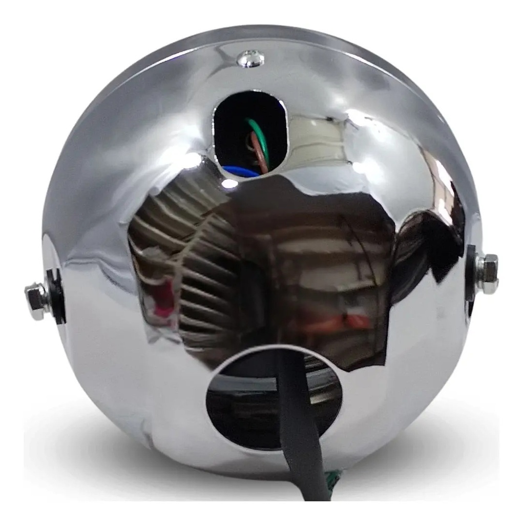 FARO DELANTERO COMPLETO CROMADO CON FOCO CG125/FT125