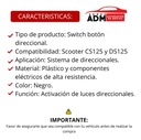 SWITCH BOTON DIRECCIONAL UNIV. SCOOTER CS125/DS125