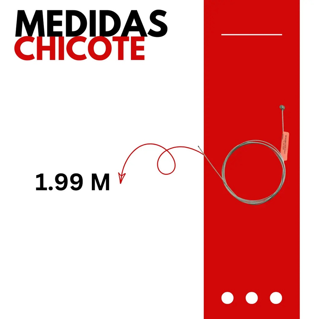 CHICOTE EMBRAGUE UNIVERSAL 1.99 MTS