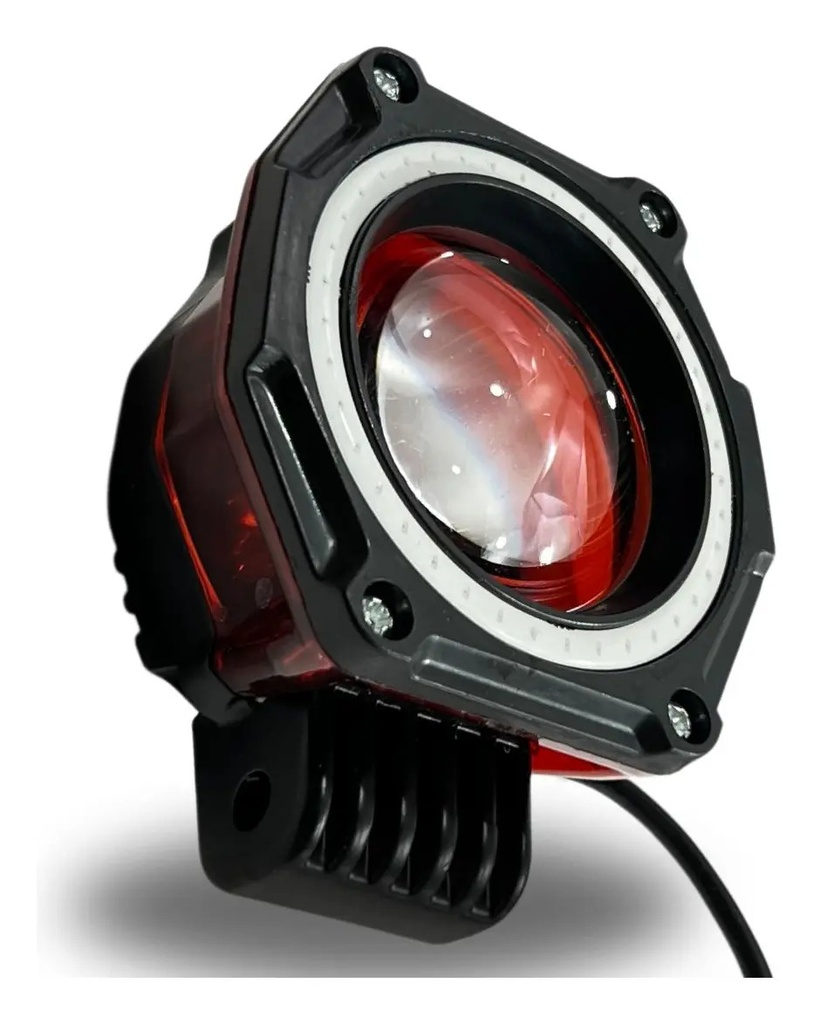 FARO MOTO HYPER-LED CON OJO ANGEL AZUL IR-A03 12-80V 20W