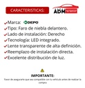 FARO NIEBLA CV ACADIA 20-23 C/LEDS DEPO DER