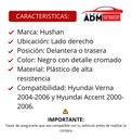 MANIJA INTERIOR DG VERNA 04-06  HY ACCENT 00-06  NEGRA/CROMO PLASTICO HUSHAN Derecho Delantera/Trasera  