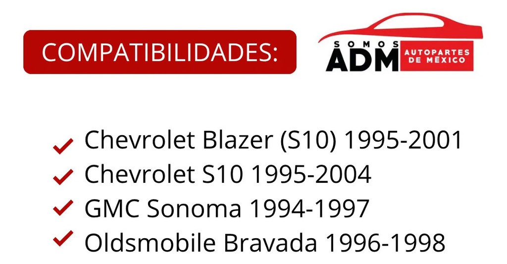 MANIJA INTERIOR CV BLAZER (S10) 95-01  GM SONOMA 94-97  OD BRAVADA 96-98  CV S10 95-04  CORRUGADA NEGRA PLASTICO PARA RECLINAR ASIENTO Derecho Delantera  