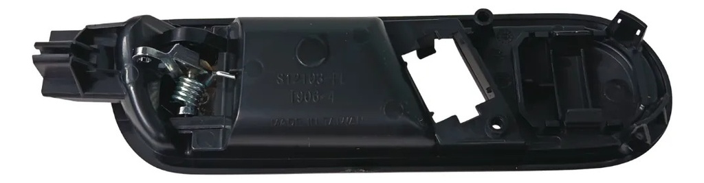 MANIJA INTERIOR ST IBIZA DELANTERA 03-08 / ST CORDOBA DELANTERA 03-09 NEGRO/CROMO CON HOYO PARA CRISTAL SIN HOYO PARA ESPEJO PLASTICO TW IZQ