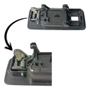 MANIJA INTERIOR HD ACCORD 4P SEDAN 90-93  CON HOYO PARA SEGURO GRIS/CROMO PLASTICO HUSHAN Izquierdo Delantera  