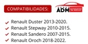 MANIJA EXTERIOR RN DUSTER 13-20/STEPWAY 10-15/SANDERO 07-15/OROCH 18-22  CORRUGADA NEGRA PLASTICO HUSHAN Derecho Delantera/Trasera  