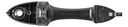 MANIJA EXTERIOR FD FOCUS 00-06  CORRUGADA NEGRA PLASTICO HUSHAN Derecho/Izquierdo Delantera  