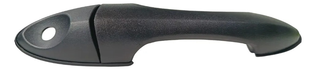MANIJA EXTERIOR FD FOCUS 00-06  CORRUGADA NEGRA PLASTICO HUSHAN Derecho/Izquierdo Delantera  