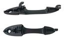 MANIJA EXTERIOR FD FOCUS 00-06  CORRUGADA NEGRA PLASTICO HUSHAN Derecho/Izquierdo Delantera  