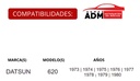 MANIJA INTERIOR DS 620 73-80  CROMO ZINC HUSHAN Izquierdo Delantera  