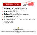 CUBRE VOLANTE VINIL NEGRO/MADERA