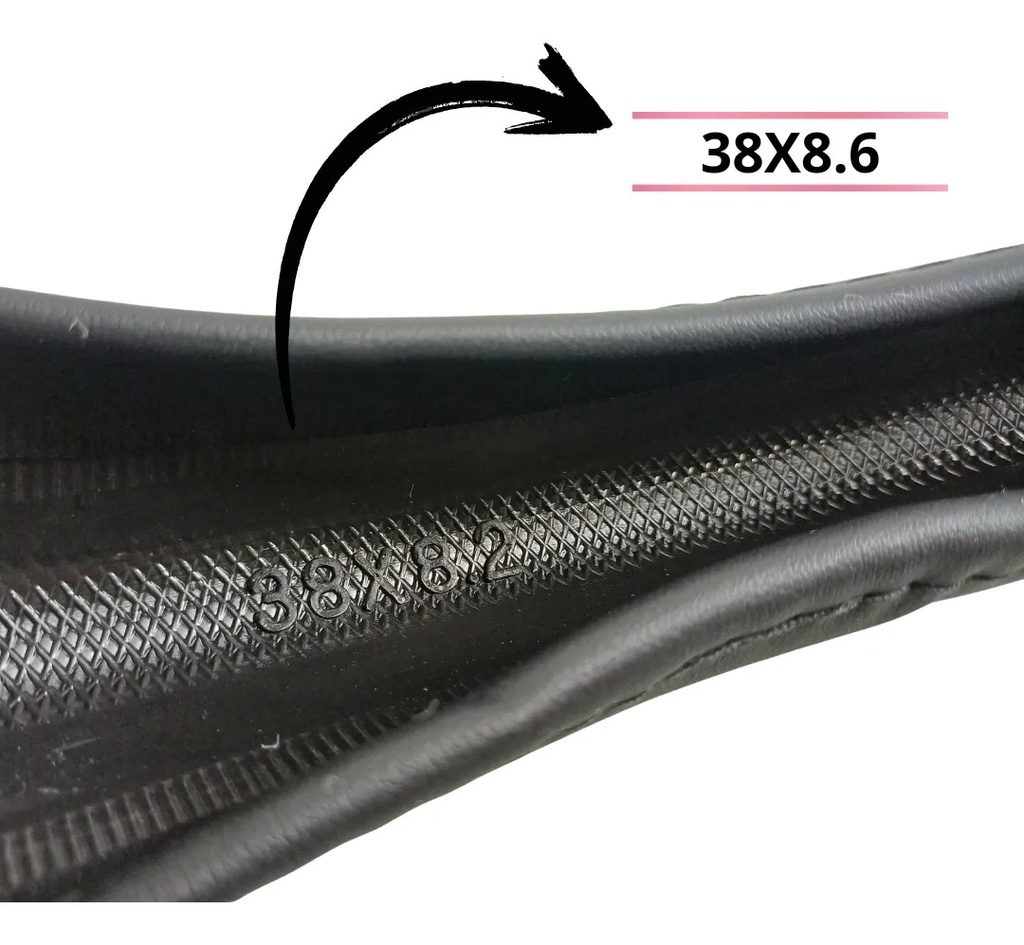 CUBRE VOLANTE VINIL NEGRO