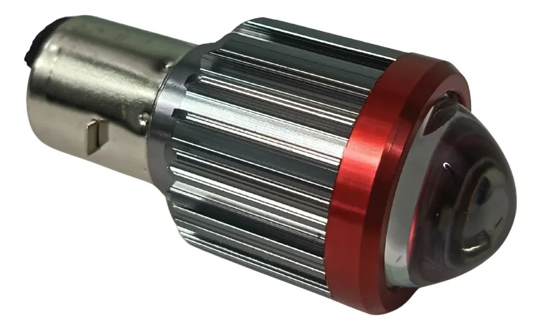 FOCO LED ALUMINIO P/MOTO BA20D 12V 15W 2000LM