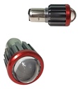 FOCO LED ALUMINIO P/MOTO BA20D 12V 15W 2000LM