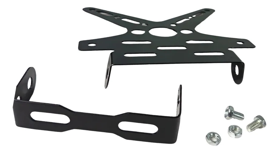 PORTAPLACA ALUMINIO DECORATIVO NEGRO