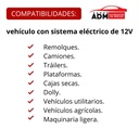 PLAFON LED ROJO REDONDO 4" 12V 24 LEDS ATORNI