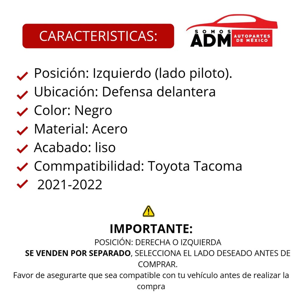 Bisel Toyota Tacoma 2001-2002