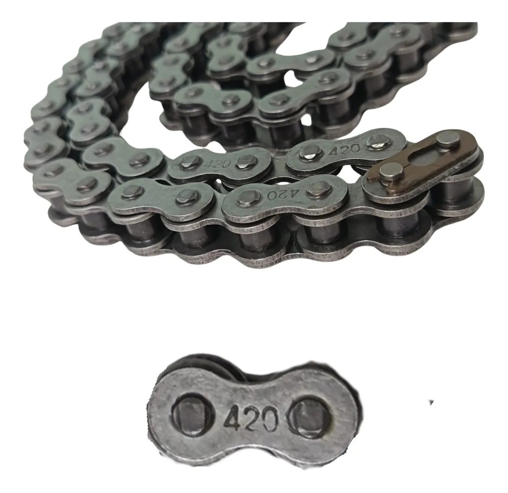 CADENA MOTO PASO 420-112 ESLABONES