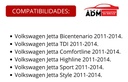 REJILLA FASCIA DELANTERA VW JETTA BICENTENARIO 11-14 C/HOYO P/FARO TDI/COMFORTLINE/HIGHLINE/SPORT/STYLE L4/L5 4/5 CILINDROS 2.0/2.5L 4 PUERTAS DER