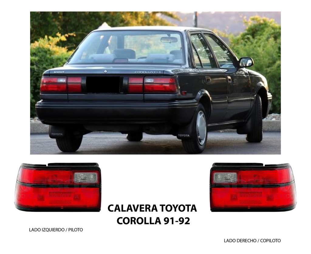 Calavera Toyota Corolla 1991 1992 Depo