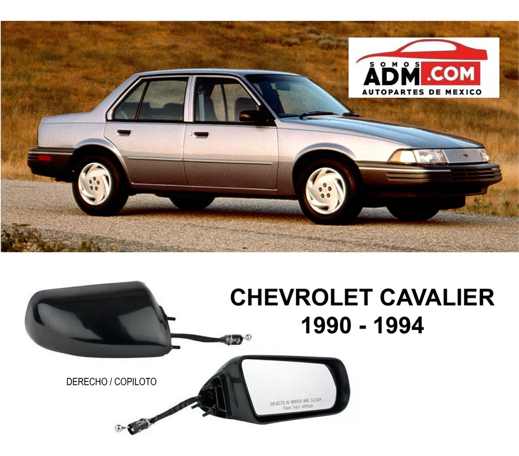 Espejo Chevrolet Cavalier 1990 1991 1992 1993 1994