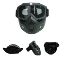 GOGGLES PARA MOTO MASCARA COMPLETA COLOR NEGRO MATE