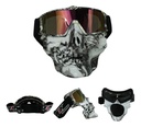 GOGGLES PARA MOTO "MÁSCARA CALAVERA" IRON RACING CON DISEÑO CADENAS