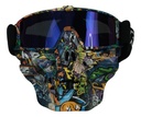 GOGGLES P/MOTO DIABLO ARMADO IR-800/190 LENTE AZUL