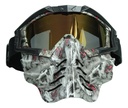 GOGGLES PARA MOTO "MÁSCARA CALAVERA" IRON RACING CON DISEÑO LOBOS