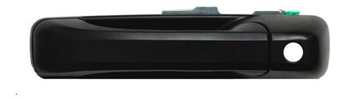 MANIJA EXTERIOR JP GRAND CHEROKEE 05-10/COMMANDER 06-10  CON HOYO PARA LLAVE CORRUGADA NEGRA PLASTICO HUSHAN Izquierdo Delantera  
