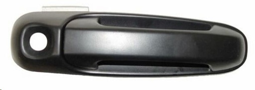 MANIJA EXTERIOR JP GRAND CHEROKEE 99-04/LIBERTY 02-07  CON HOYO PARA LLAVE CORRUGADA NEGRA PLASTICO HUSHAN Derecho Delantera  