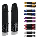 JUEGO DE PUÑOS PARA MOTOCICLETA UNIVERSAL ALUMINIO NEGRO